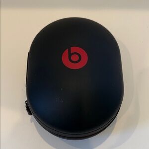 Bose‎ Hard Shell Headphone Carrying Case Only Black Red Zipper Travel Storage